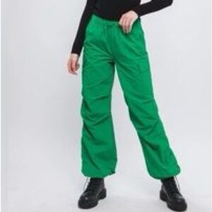 [S]Love Tree Green Parachute Cargo Jogger NWOT